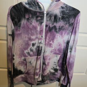 Purple Tie-Dye Women's Hoodie